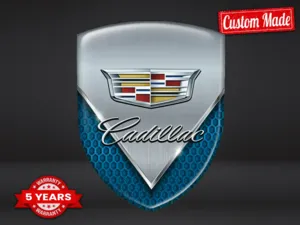 Cadillac Decalcomanie Silicone Limitate Logo Tuning Cupola